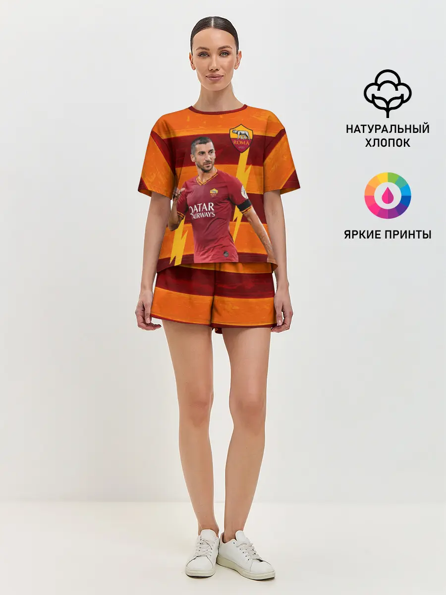 Женская пижама с шортами / Henrikh Mkhitaryan | Roma