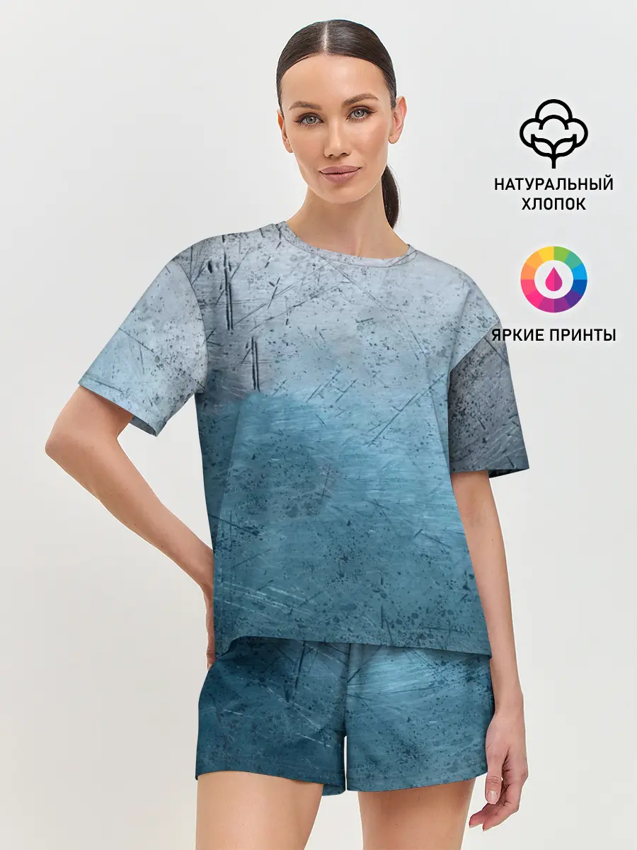 Женская пижама с шортами / Blue Glass