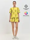 Женская пижама с шортами / Летние лимоны