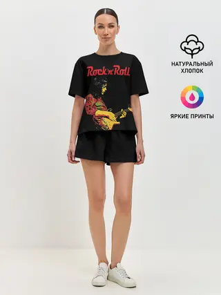 Женская пижама с шортами / ROCK N ROLL