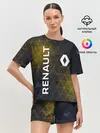Женская пижама с шортами / RENAULT РЕНО ЖЕЛТАЯ ГЕОМЕТРИЯ