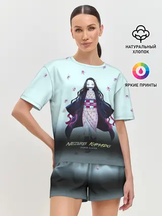 Женская пижама с шортами / Nezuko Kamado Demon Slayer