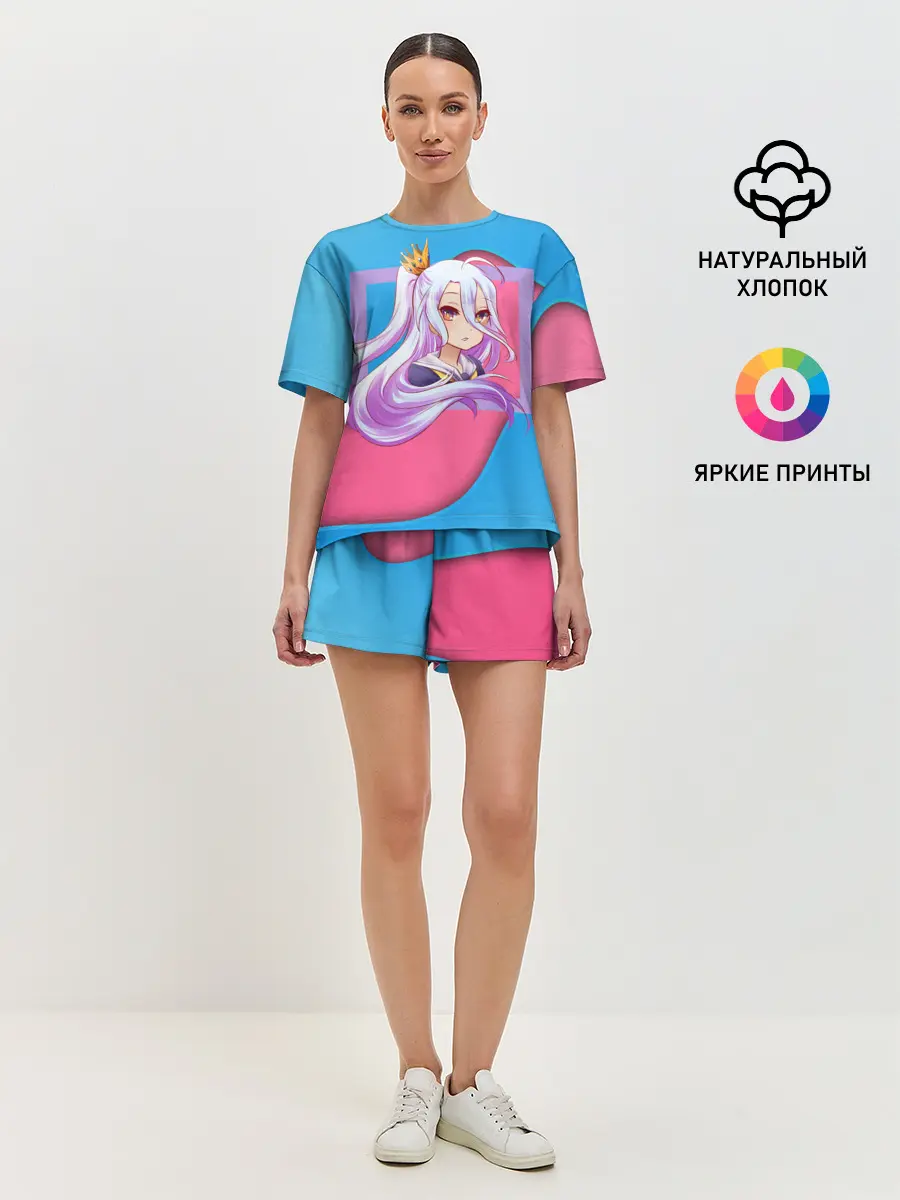 Женская пижама с шортами / Sweet Shiro