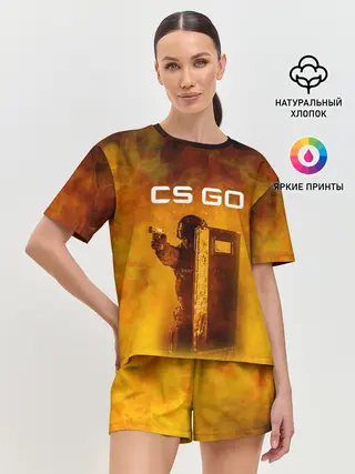 Женская пижама с шортами / CS GO SWAT | КС ГО