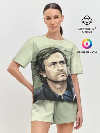 Женская пижама с шортами / Размышления о футболе Моуринью