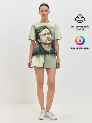 Женская пижама с шортами / Размышления о футболе Моуринью