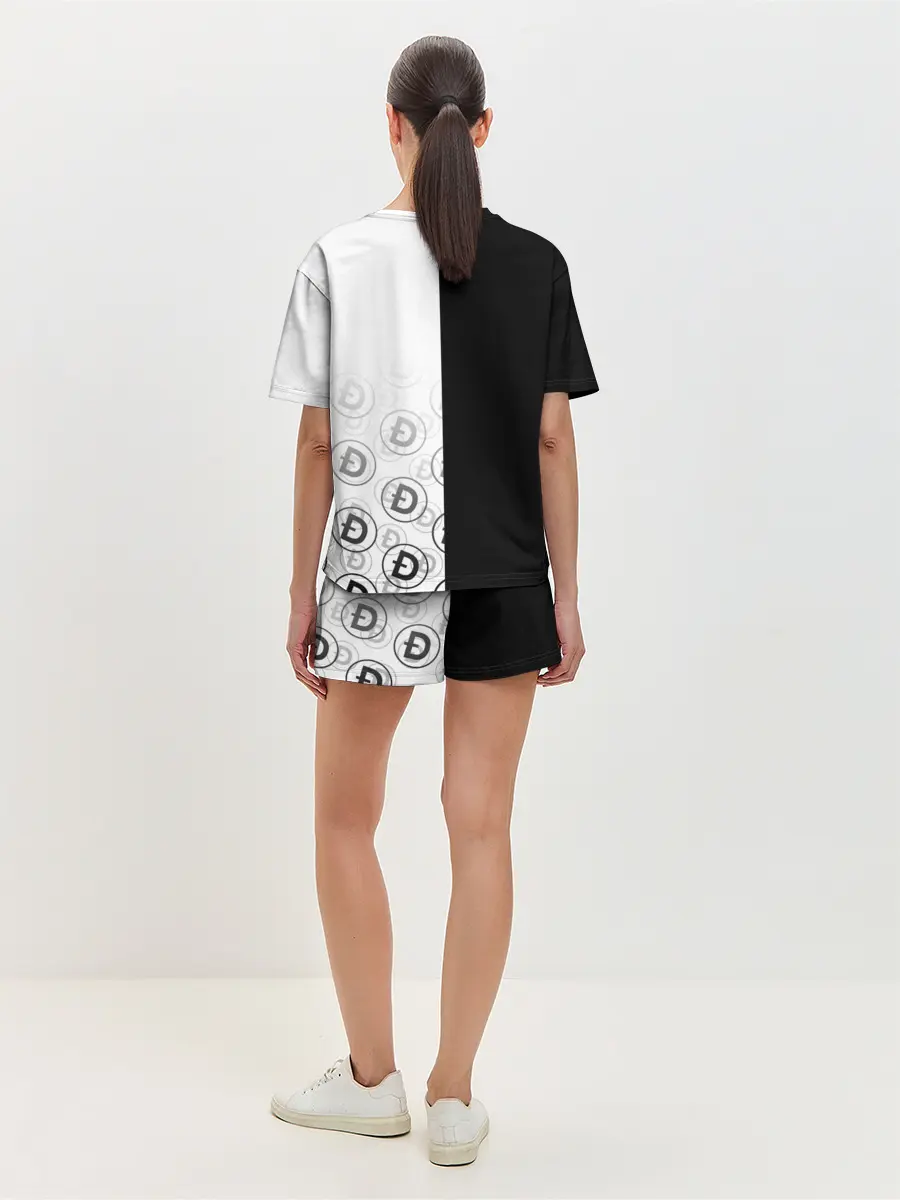 Женская пижама с шортами / DOGECOIN / DOGE / КАРМАН