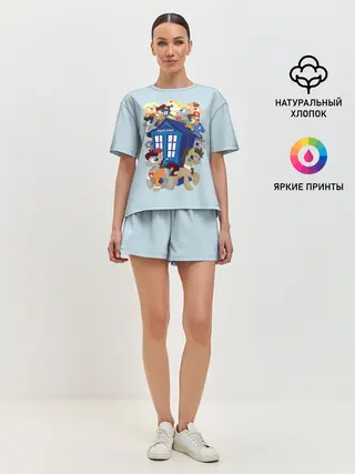 Женская пижама с шортами / My little pony x Doctor Who