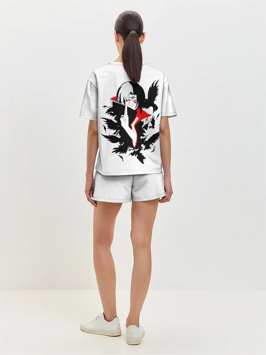 Женская пижама с шортами / Человек и вороны аниме