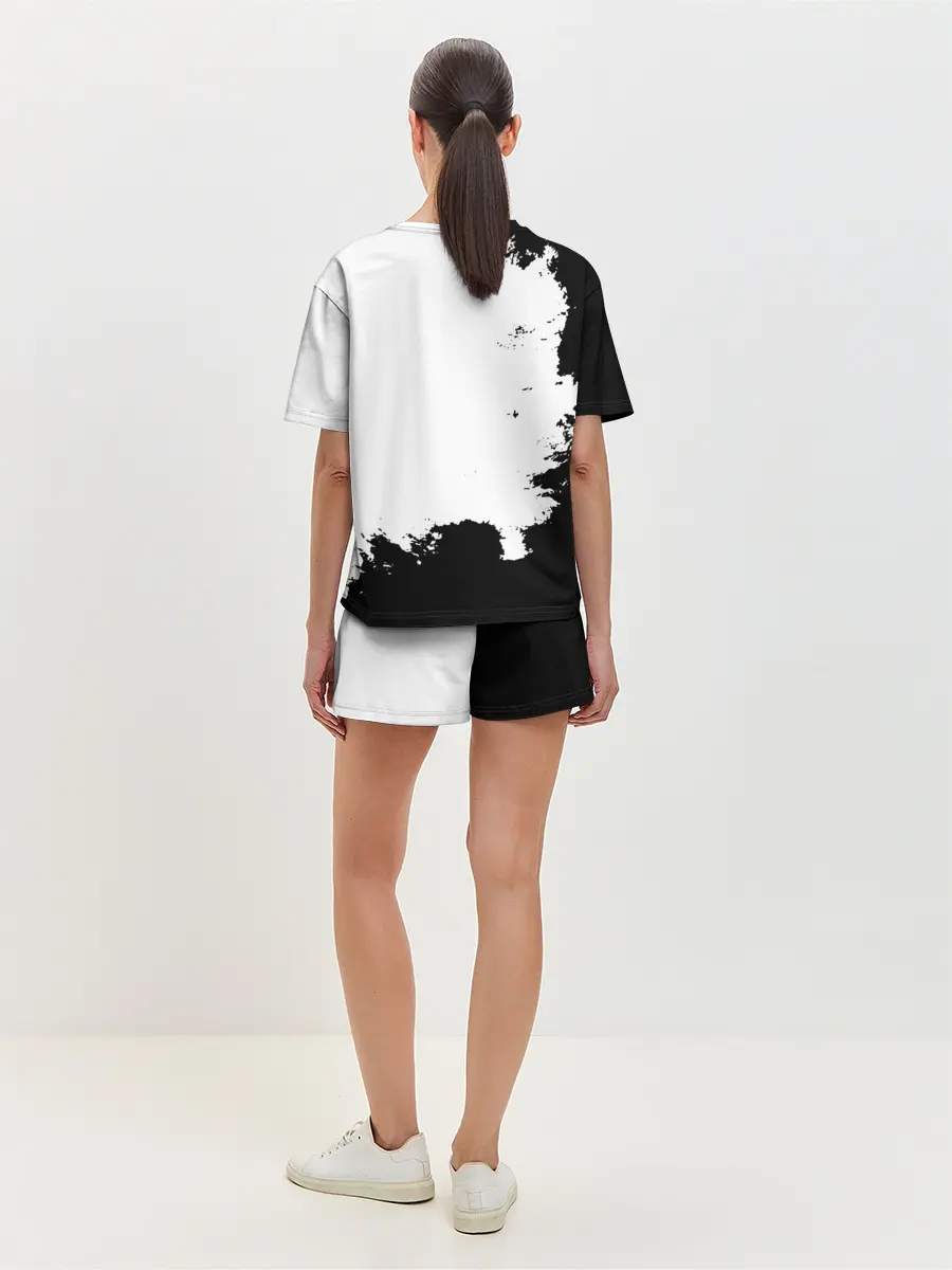 Женская пижама с шортами / Чёрный клевер кричащий Аста