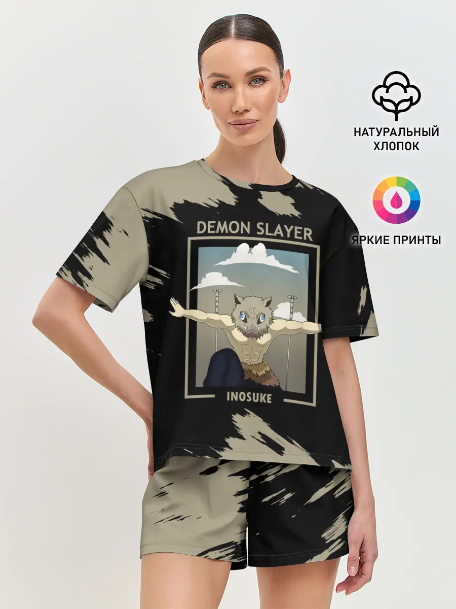 Женская пижама с шортами / DEMON SLAYER INOSUKE
