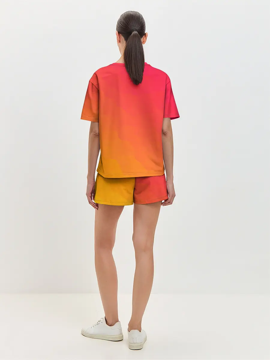 Женская пижама с шортами / Градиент