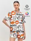 Женская пижама с шортами / REDDIT / РЕДДИТ / ЛОГОБОМБИНГ