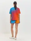 Женская пижама с шортами / ГРАДИЕНТ АБСТРАКЦИЯ / GRADIENT