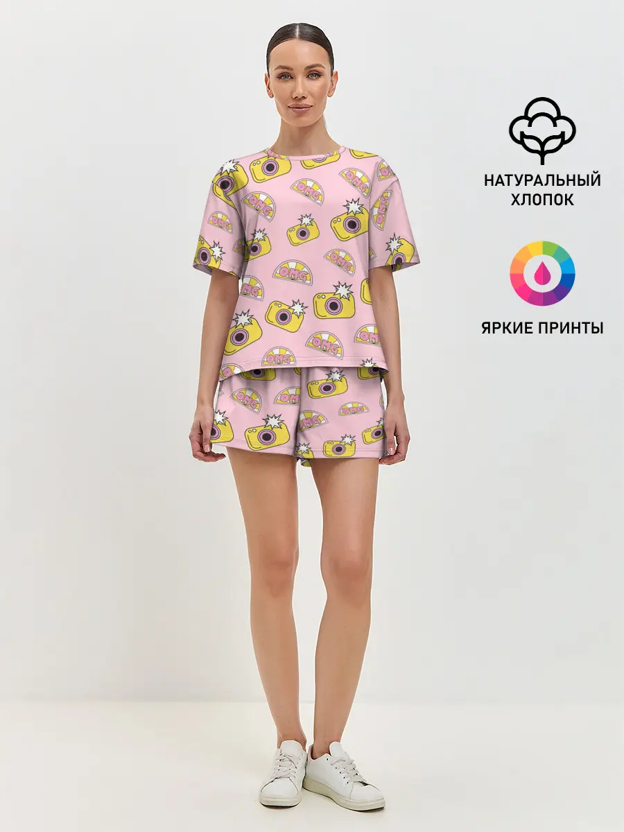 Женская пижама с шортами / Фотики | OMG