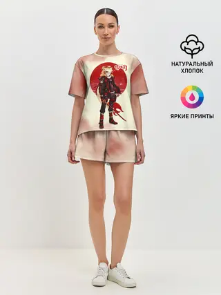 Женская пижама с шортами / Кенджиро Ренгоку Kimetsu no Yaiba