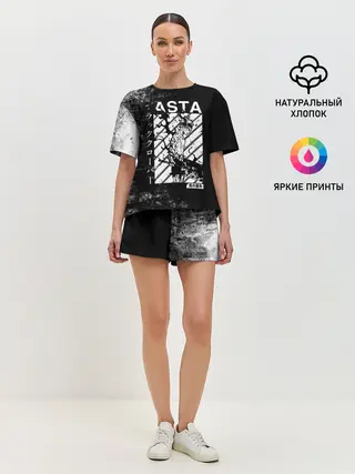 Женская пижама с шортами / Чёрный Аста | Чёрный Клевер