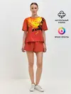 Женская пижама с шортами / Огненный лев