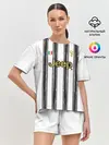 Женская пижама с шортами / Форма Ювентуса 2020 2021 дом