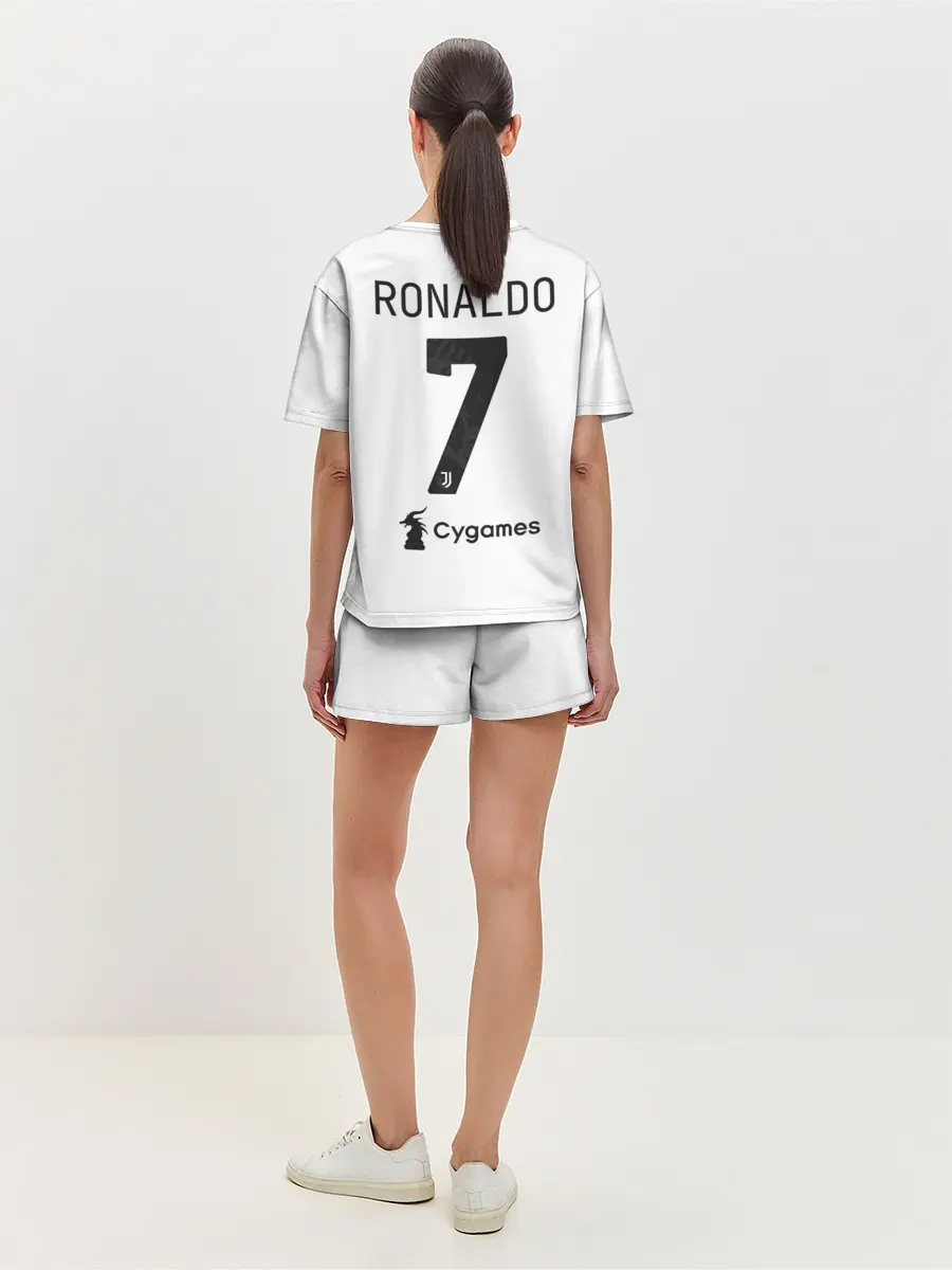 Женская пижама с шортами / Футбольная форма Роналдо 20/21