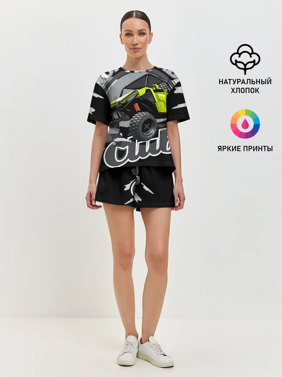 Женская пижама с шортами / Внедорожный