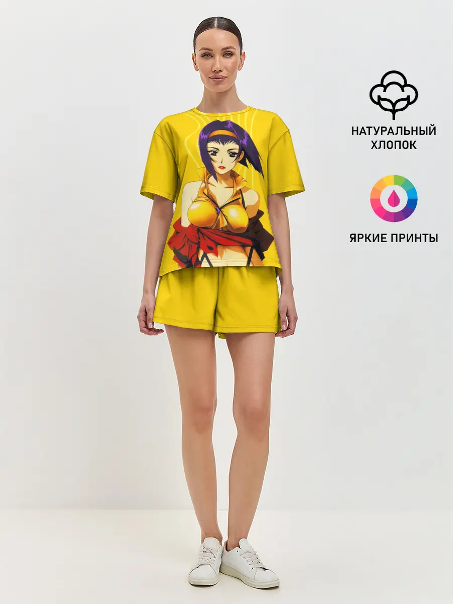 Женская пижама с шортами / Cowboy Bebop. Фэй Валентайн