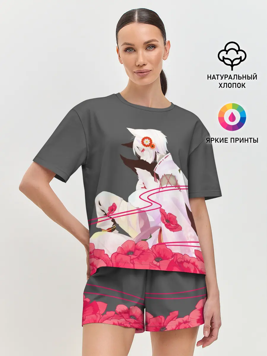 Женская пижама с шортами / Flower Tomoe