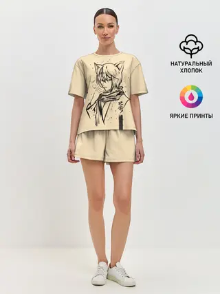 Женская пижама с шортами / Kitsune Tomoe