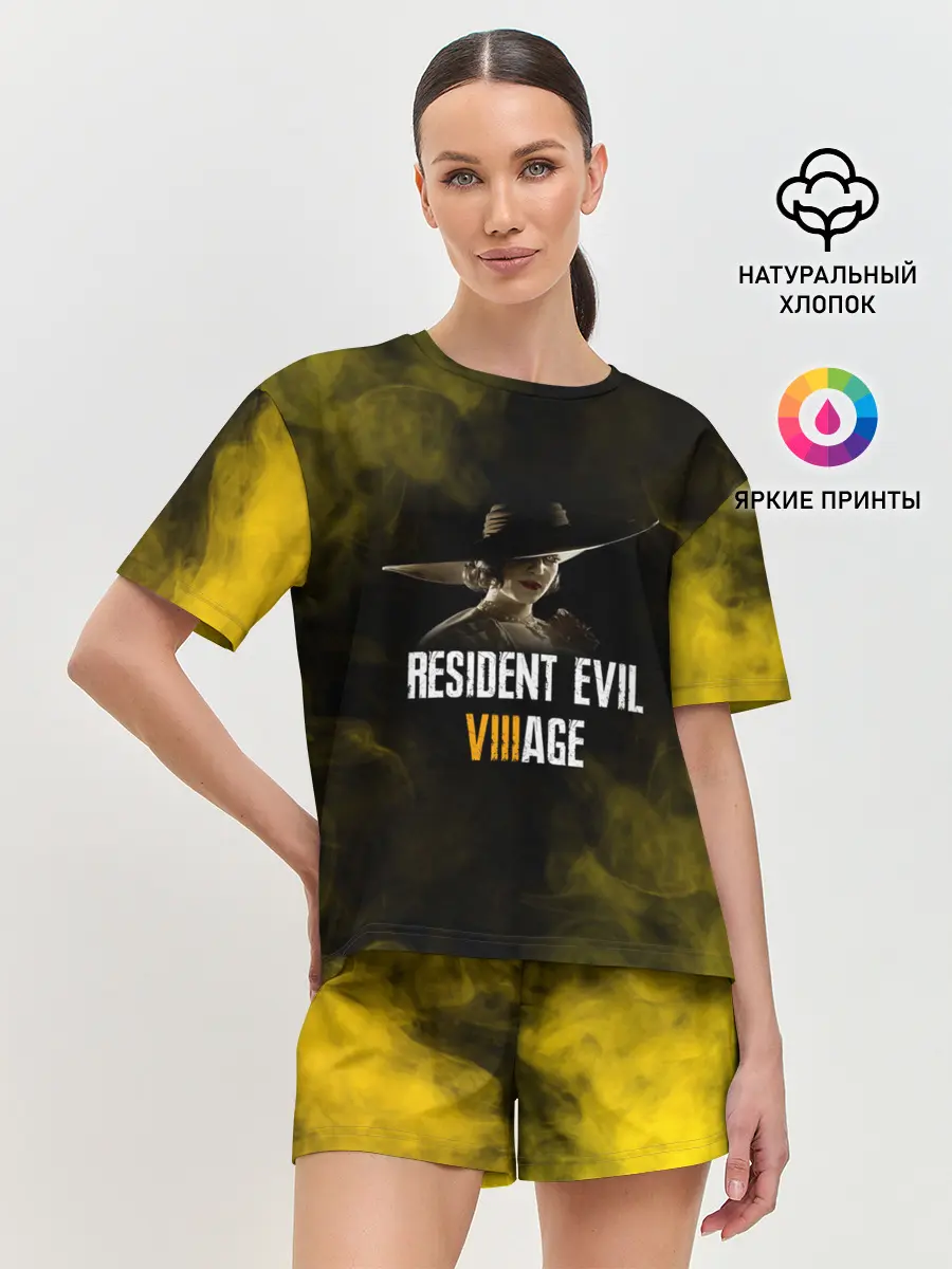 Женская пижама с шортами / RESIDENT EVIL VILLAGE | LADY DIMITRESCU