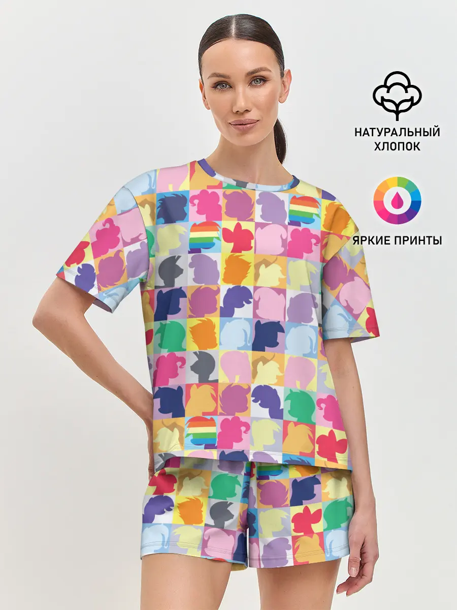 Женская пижама с шортами / Команда пони