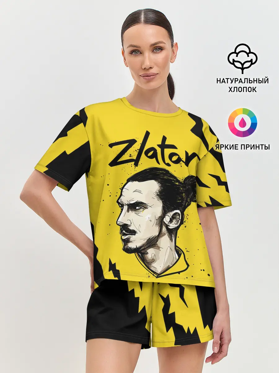 Женская пижама с шортами / ЗЛАТАН ИБРАГИМОВИЧ / ZLATAN