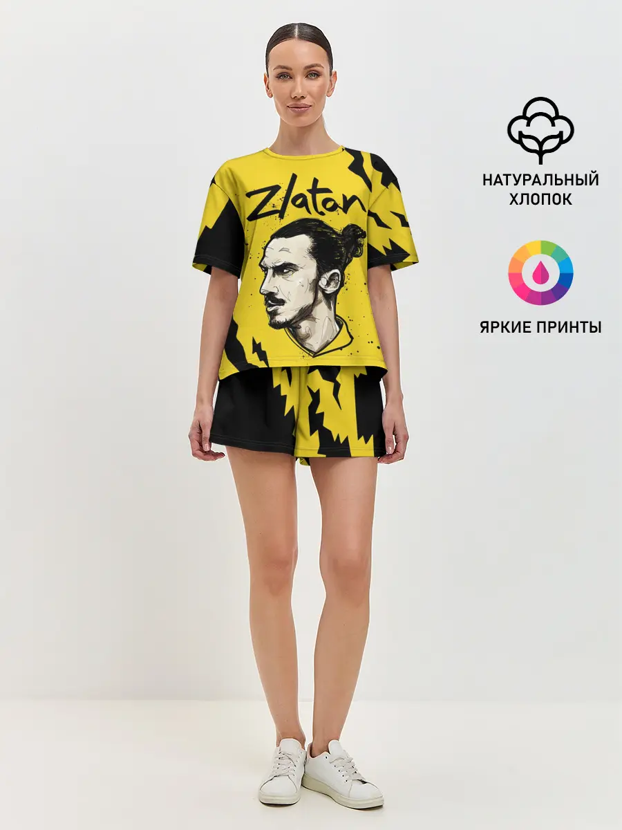 Женская пижама с шортами / ЗЛАТАН ИБРАГИМОВИЧ / ZLATAN