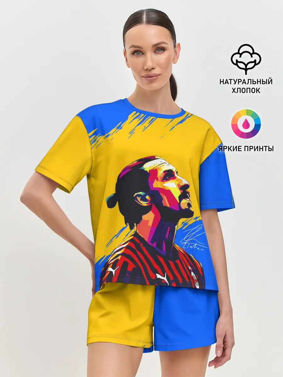 Женская пижама с шортами / ЗЛАТАН ИБРАГИМОВИЧ / ШВЕЦИЯ