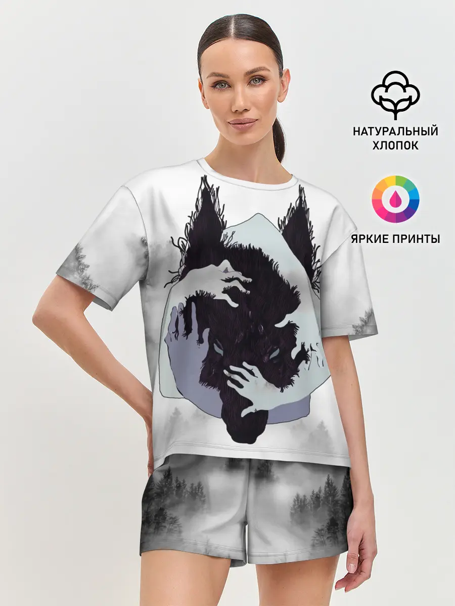 Женская пижама с шортами / ВОЛК | WOLF