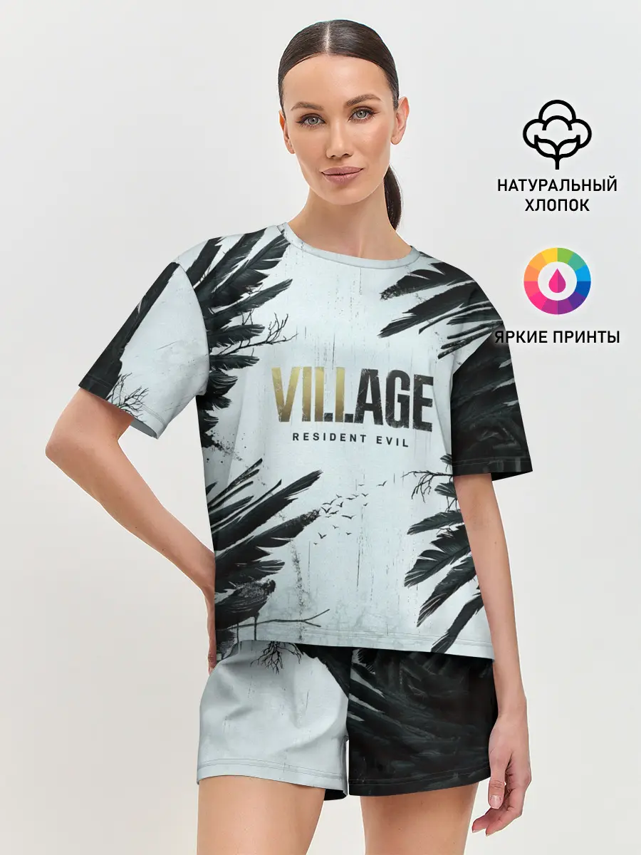 Женская пижама с шортами / Resident Evil Village. Crow