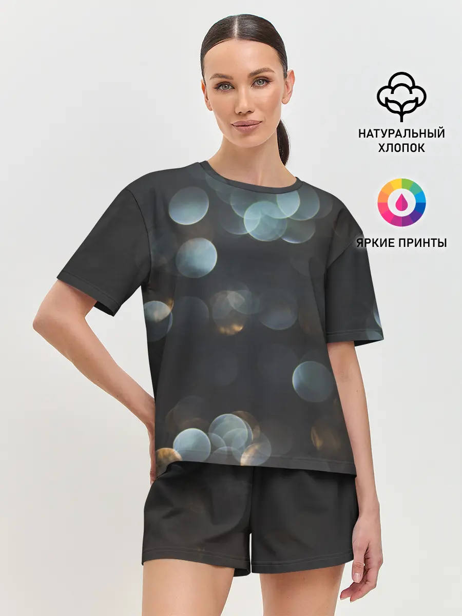 Женская пижама с шортами / боке