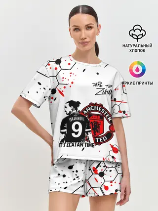 Женская пижама с шортами / ЗЛАТАН ИБРАГИМОВИЧ / МАНЧЕСТЕР