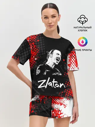 Женская пижама с шортами / ЗЛАТАН ИБРАГИМОВИЧ / ZLATAN