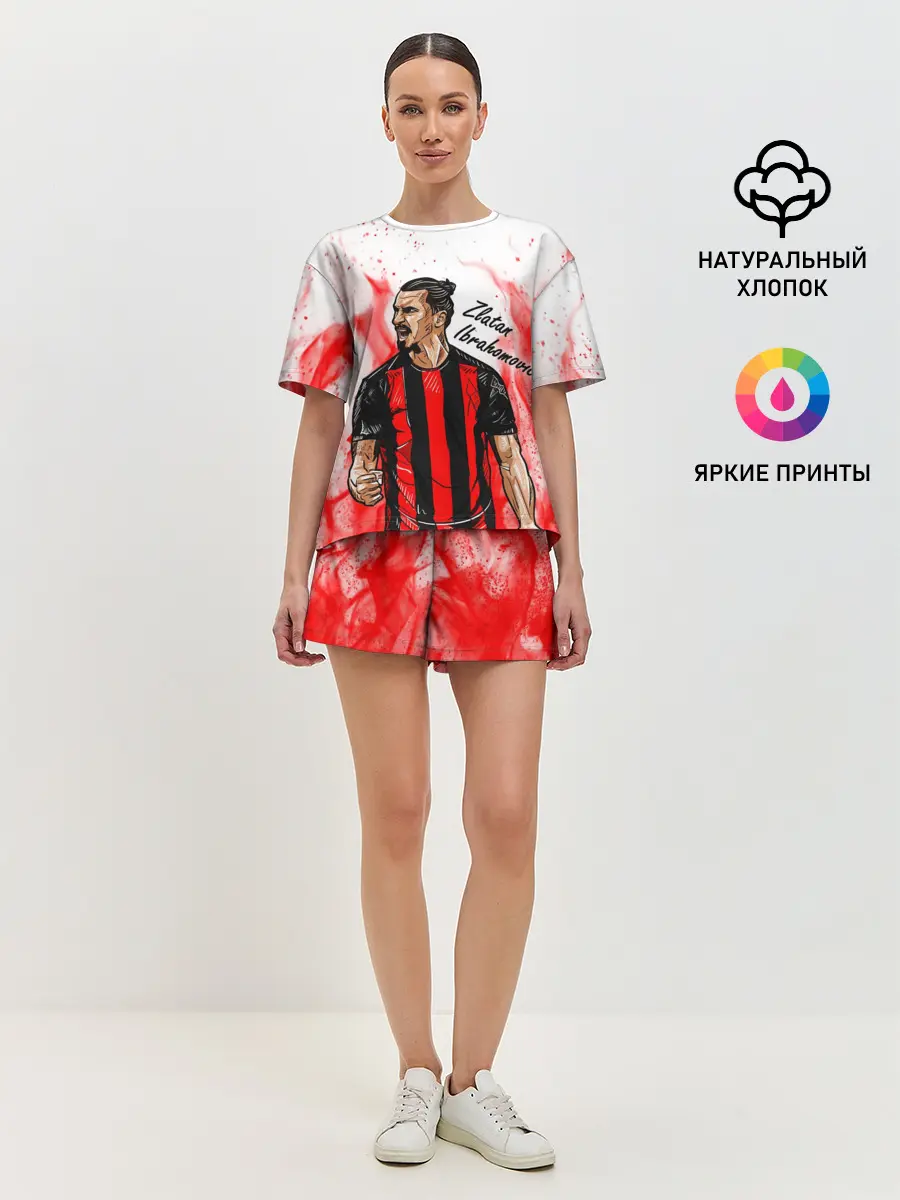 Женская пижама с шортами / ЗЛАТАН ИБРАГИМОВИЧ / МИЛАН