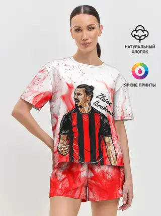 Женская пижама с шортами / ЗЛАТАН ИБРАГИМОВИЧ / МИЛАН