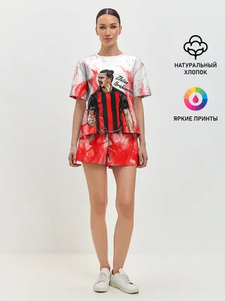 Женская пижама с шортами / ЗЛАТАН ИБРАГИМОВИЧ / МИЛАН