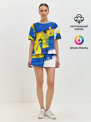 Женская пижама с шортами / ЗЛАТАН ИБРАГИМОВИЧ / ШВЕЦИЯ