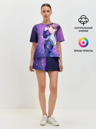 Женская пижама с шортами / Морячка