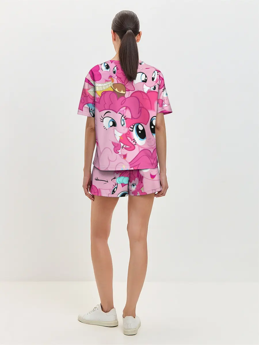 Женская пижама с шортами / Pinkie Pie pattern