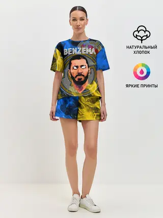 Женская пижама с шортами / KARIM BENZEMA / КАРИМ БЕНЗЕМА