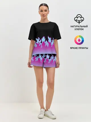 Женская пижама с шортами / ПЛАМЯ 1.0