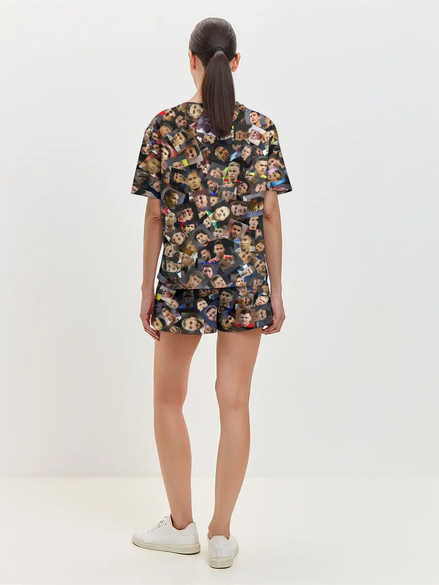 Женская пижама с шортами / Лучшие футболисты мира