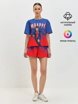 Женская пижама с шортами / КИЛИАН МБАППЕ / KYLIAN MBAPPE