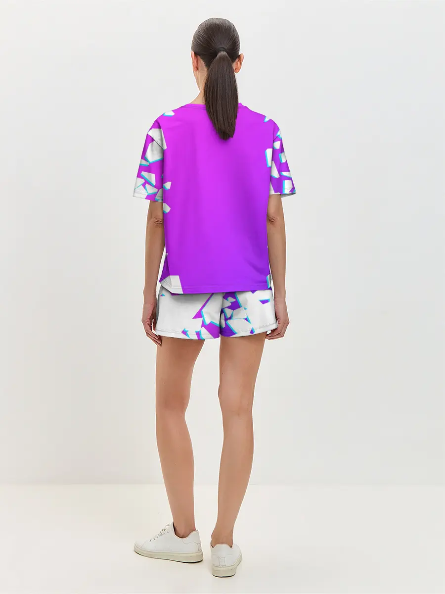 Женская пижама с шортами / КРИШТИАНУ РОНАЛДУ / НЕОН