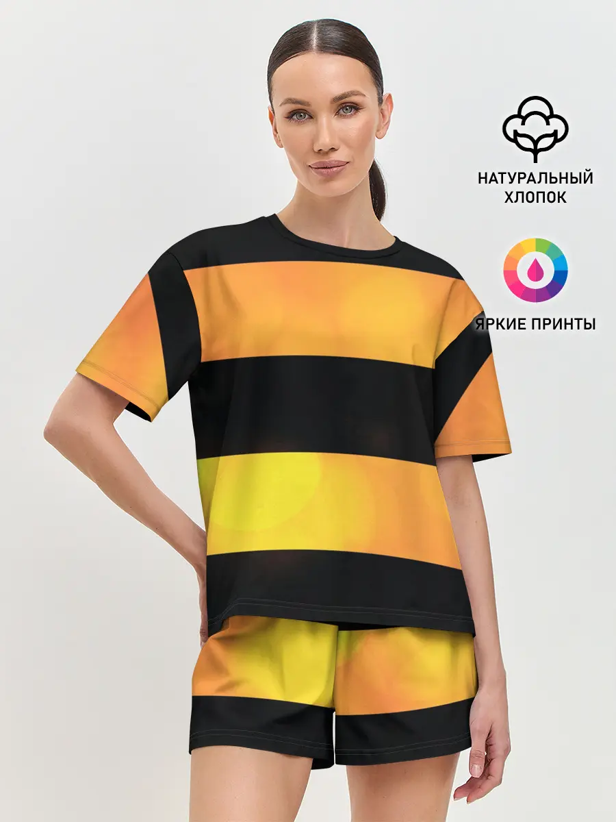 Женская пижама с шортами / Георгиевская лента